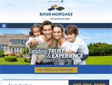 Tablet Screenshot of butlermortgage.com